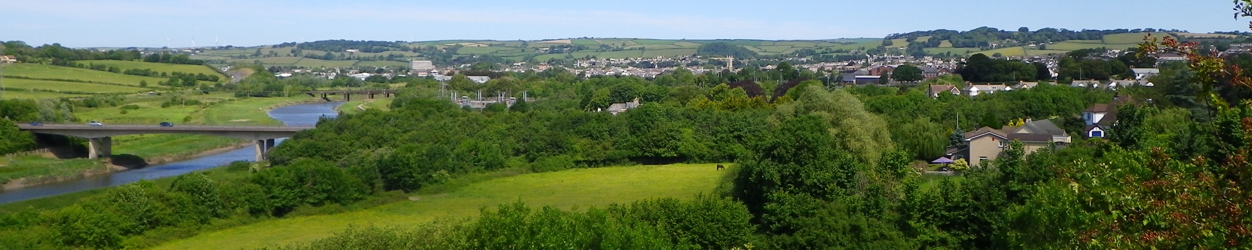 View overlooking Barnstaple, North Devon