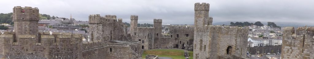 Magnificent Caernarfon Castle, just 35 miles from Gwrych Castle