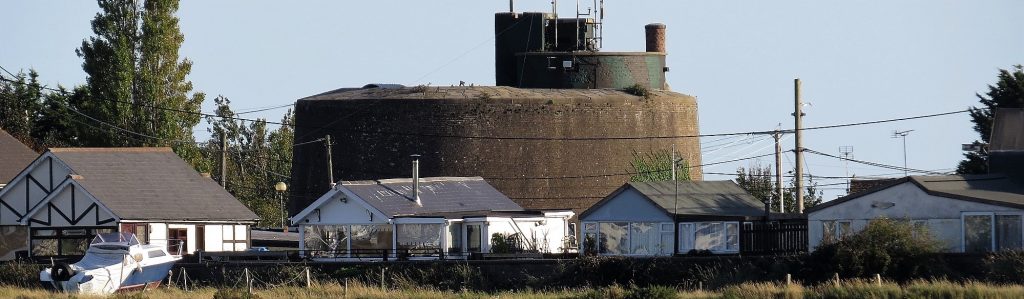 Martello Tower near Jaywick in Essex