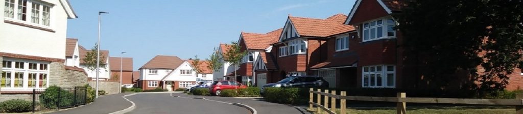 New houses on a housing estate