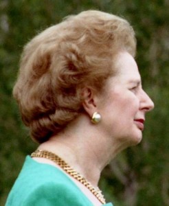 Mrs Thatcher in profile