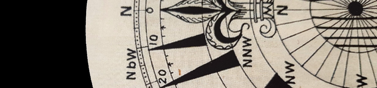 photo of a compass bearing north illustrates Property Surveying Newsletter