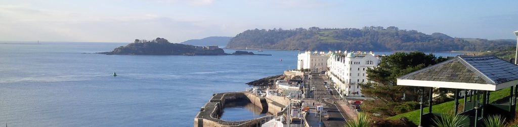 View from Plymouth to the Rame Peninsula in Cornwall