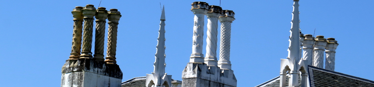 chimneys on large traditional property