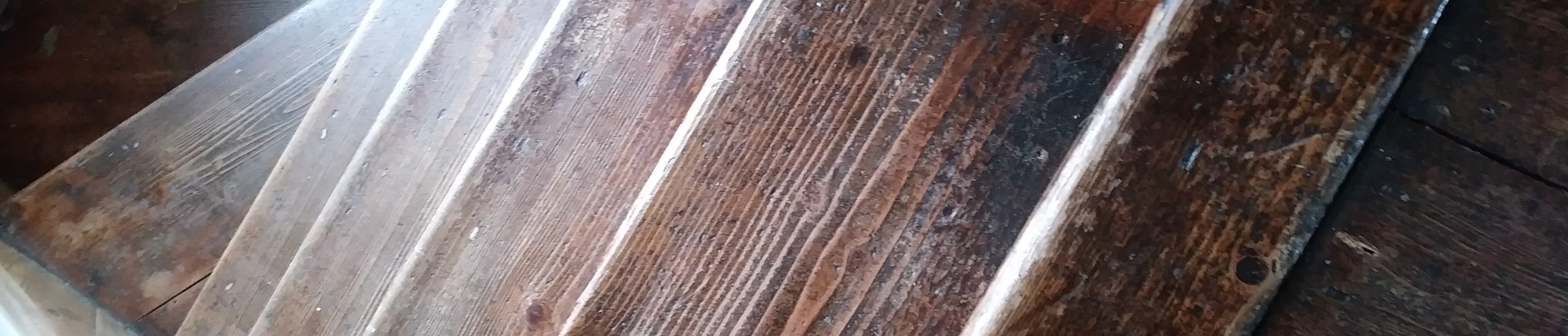 wooden floor stairs