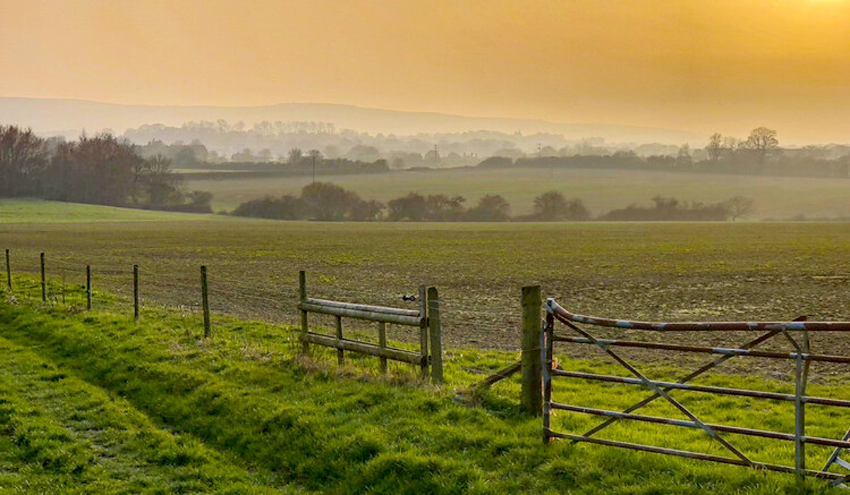 East Chiltington landscape, where Eton College proposes to build 3,000 new houses