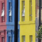 Colourful houses in a street