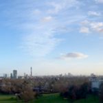 London skyline high rise buildings with cladding