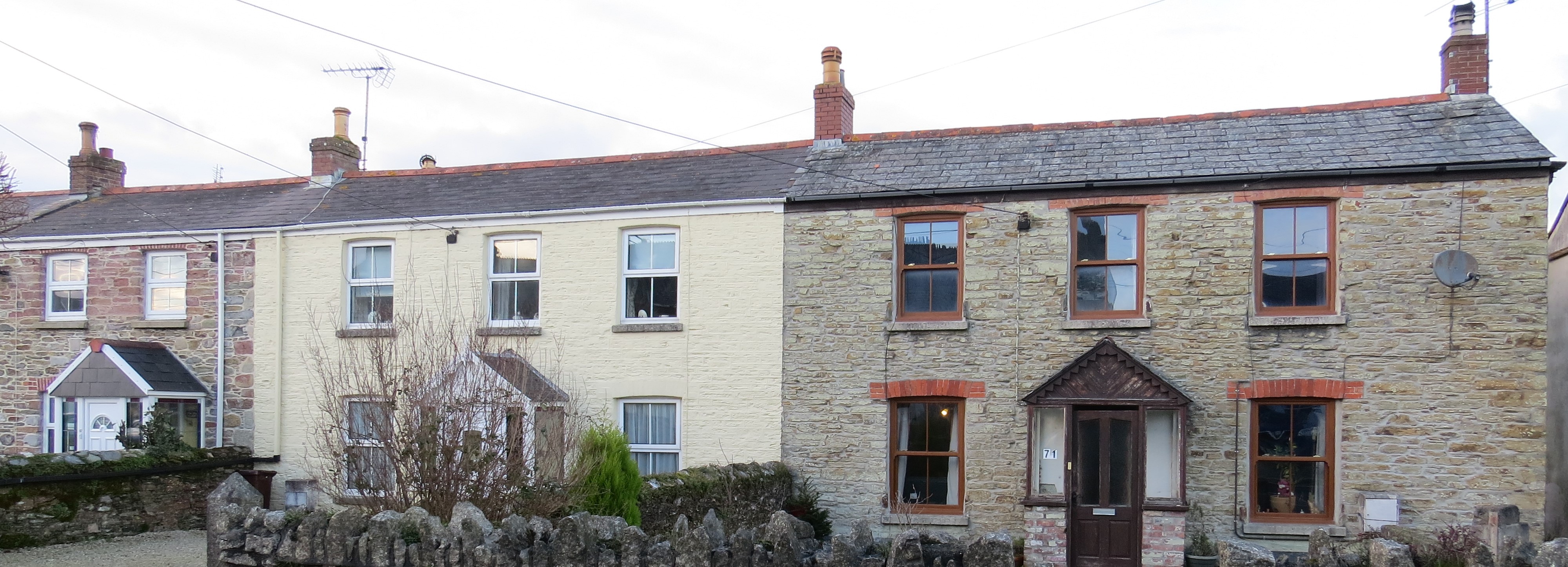 Party Wall properties at Parr, Cornwall