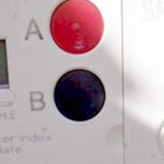 prepayment gas meter at property