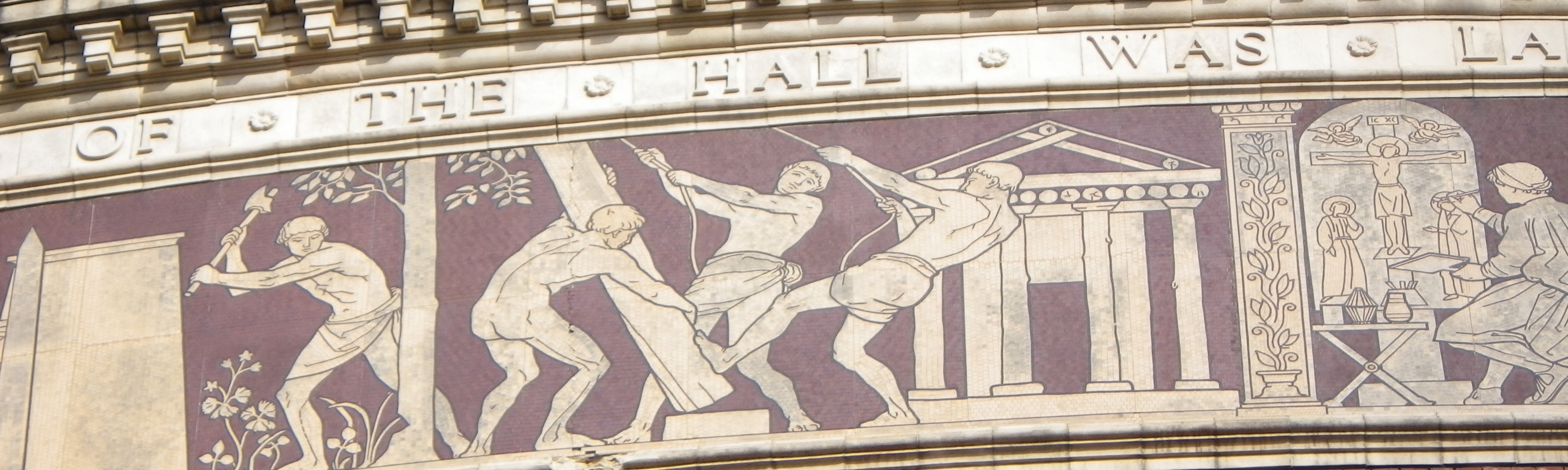 Mural building property surveyors Royal Albert Hall