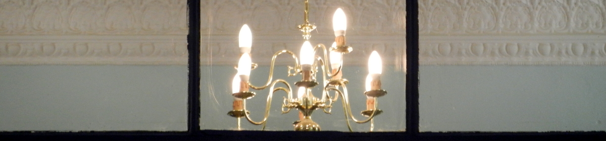 chandelier in apartment