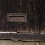 Front Door of House with Letterbox