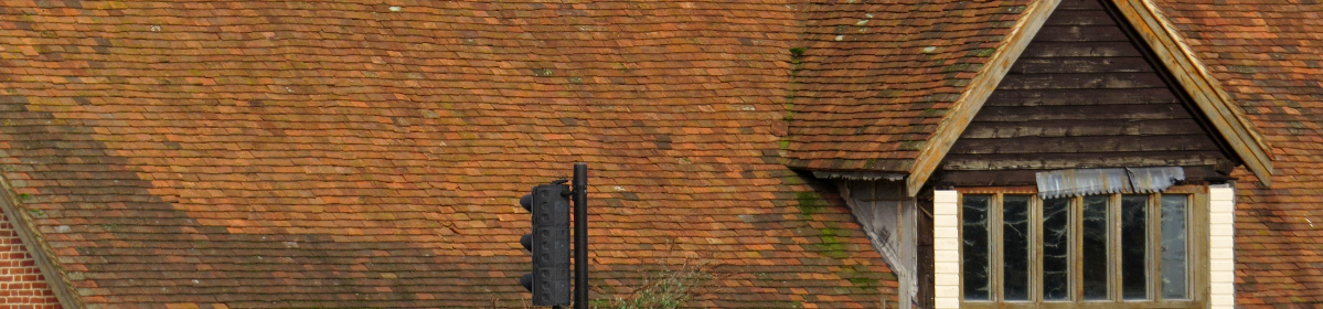 Roof tiles and other defects on building roof