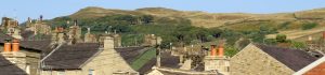 Yorkshire village roofs