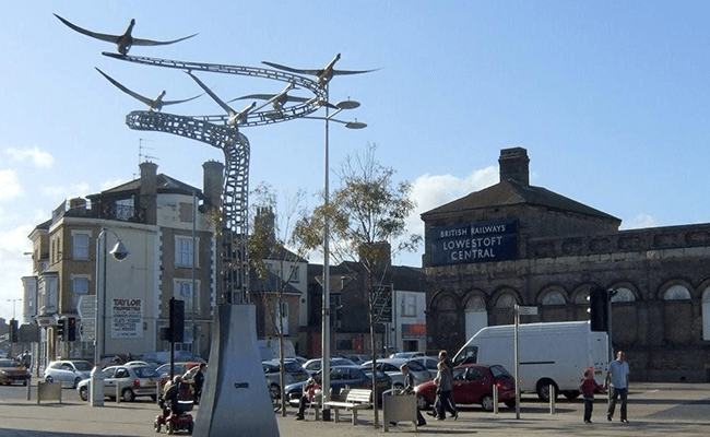 Spirits of Lowestoft Sculpture in Station Square