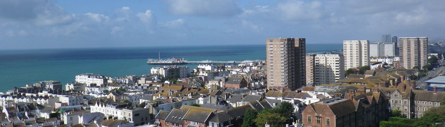 Brighton buildings panorama