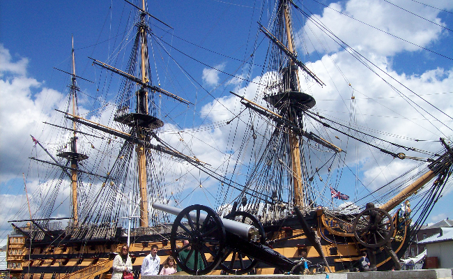 Historic ship in Portsmouth