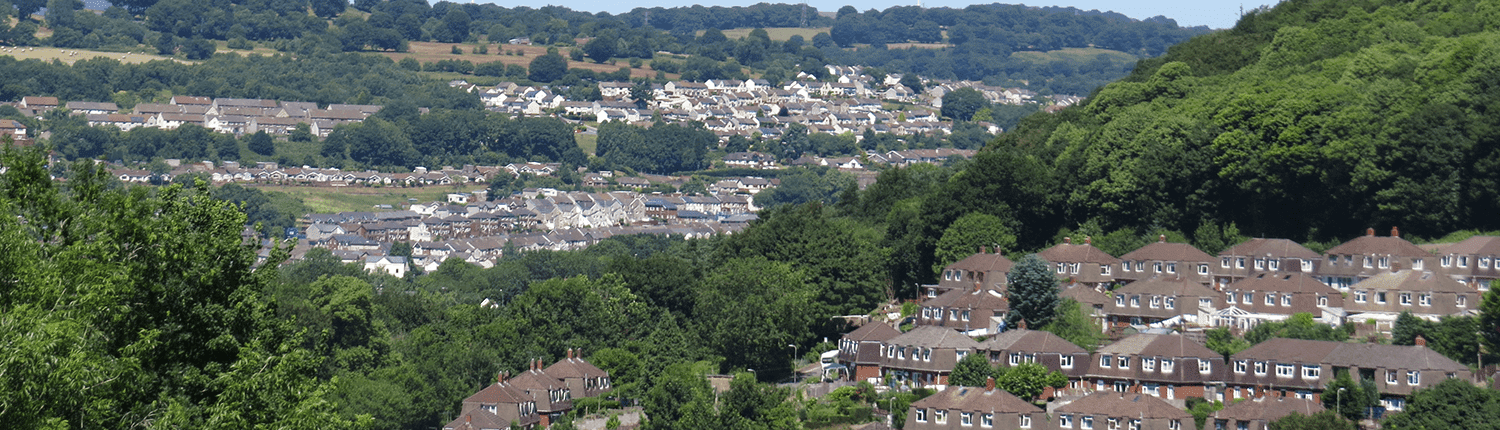 Abercarn Valley and houses