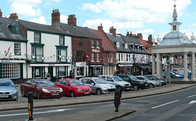 Beverly town centre buildings