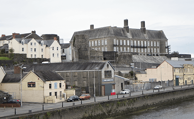 Carmarthen seaside buildings