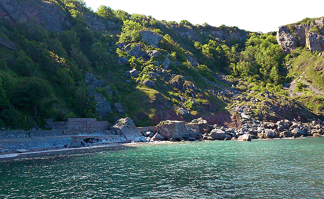 Some cliffs in Devon