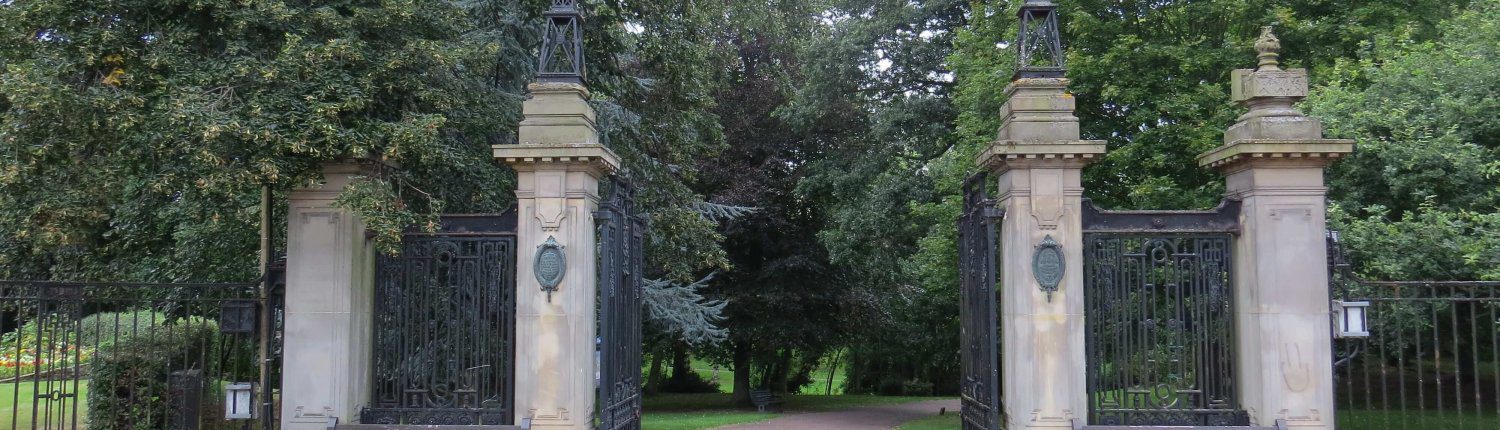 A park entrance in Hexham