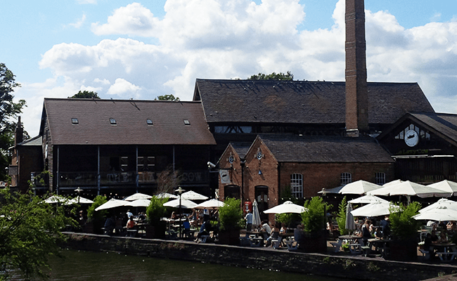 A riverside building in Stratford