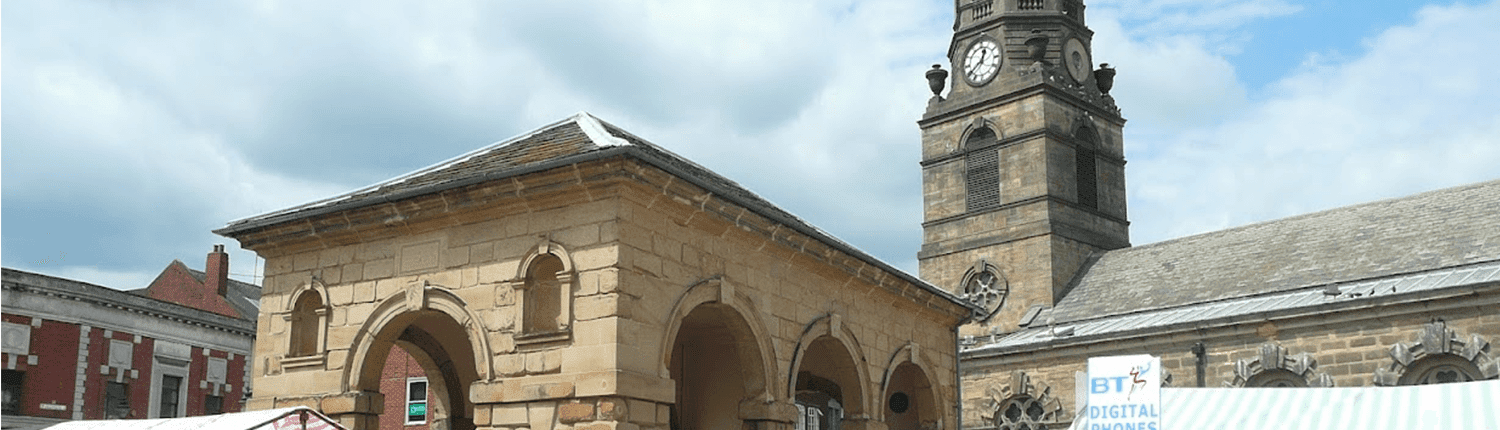 Church of St Giles and Buttercross building, Pontefract