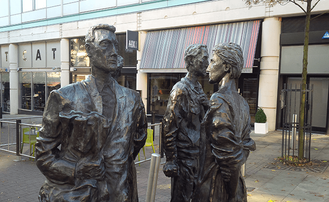 Quartet Sculpture at Chapel Bar, Nottingham