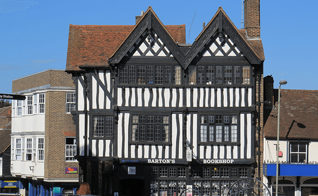 Barton's Bookshop building Leatherhead