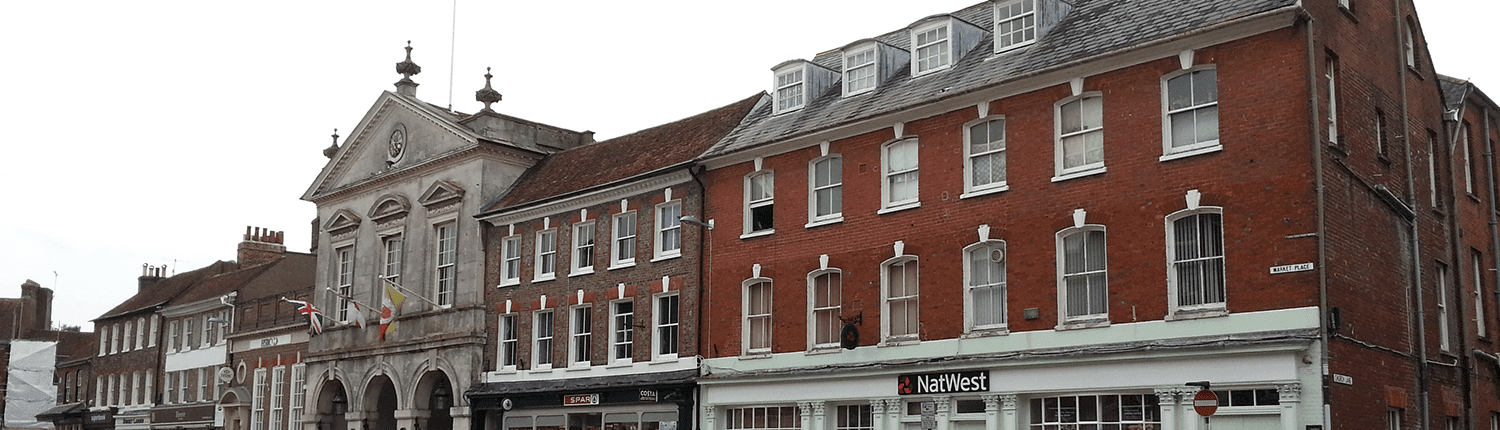 Market Place in Blandford Forum