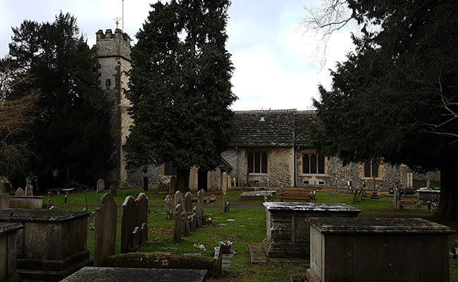 St Giles Church building near Ashstead