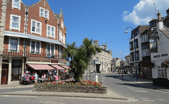 Swanage Commercial Shopping Street