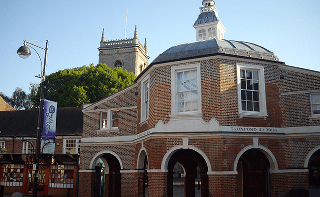 The Corn Market Building in High Wycombe