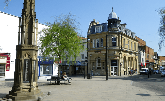 The war memorial on Yeovil High Street