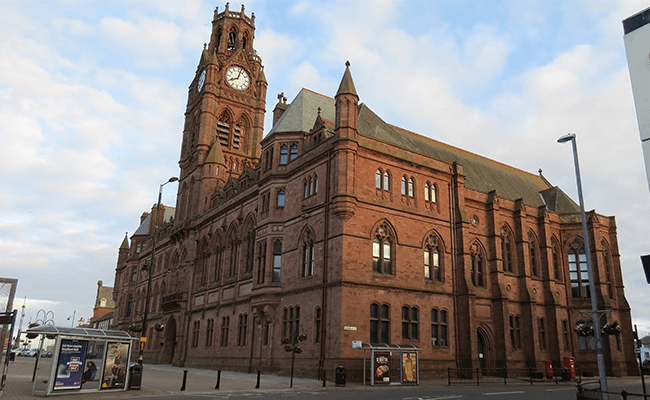 Barrow in Furness Town Hall building