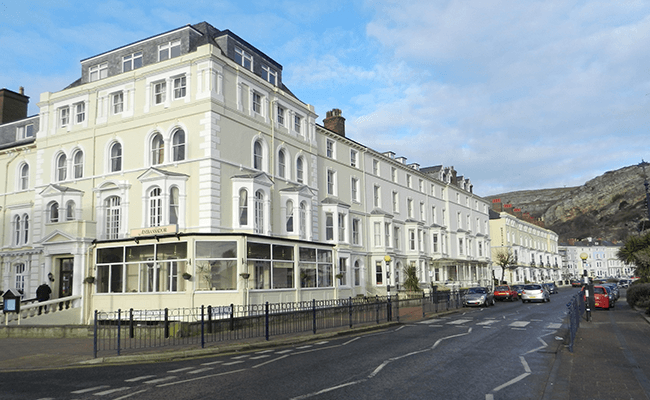 Llandudno Mostyn Crescent building