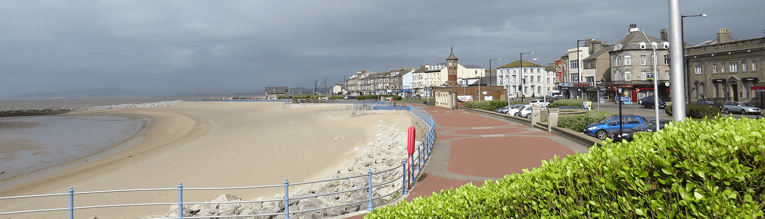 Morecambe Promenade Seafront and Buildings