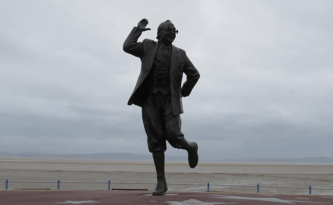 Statue of Eric Morecambe in Morecambe