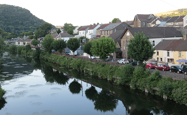 Riverside property in Pontypridd