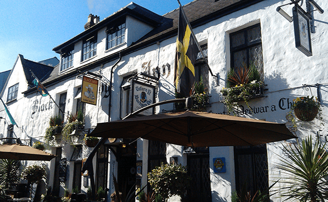 Caernarfon Black Boy Inn historic pub building