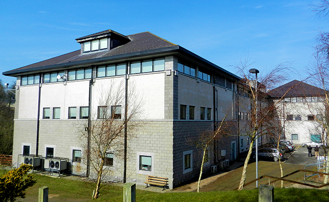 A large modern building in Llangefni