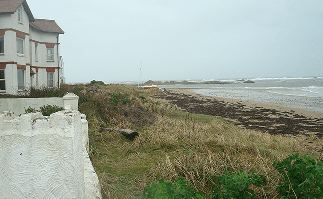 A residential property overlooking the beach at Rhosneigr