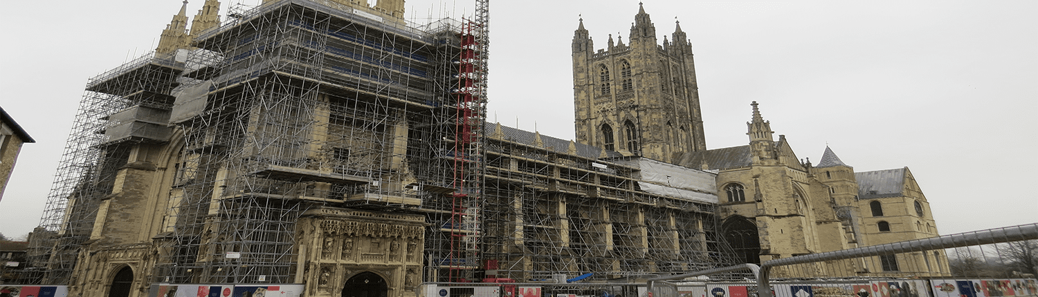 Cathedral building in Canterbury