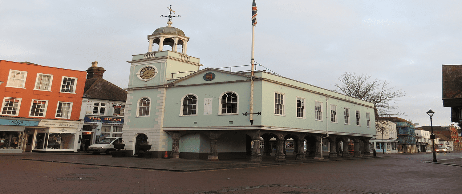 The Guildhall building in Faversham