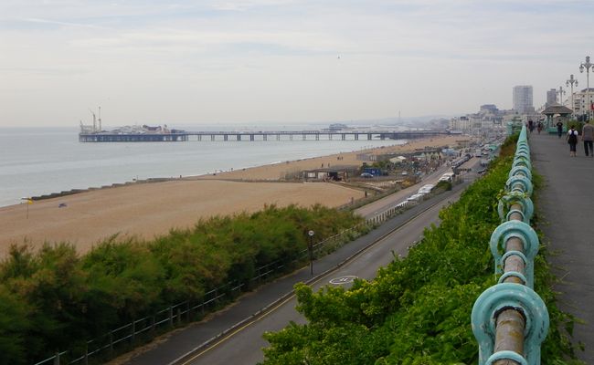 Brighton Beach and Palace Pier