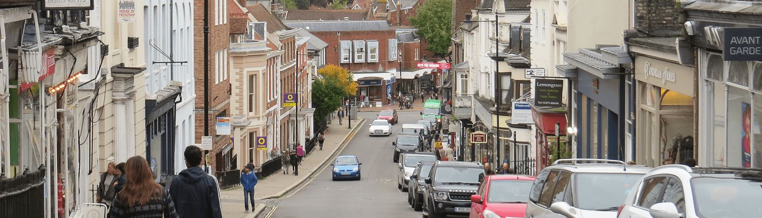 Lewes High Street shops