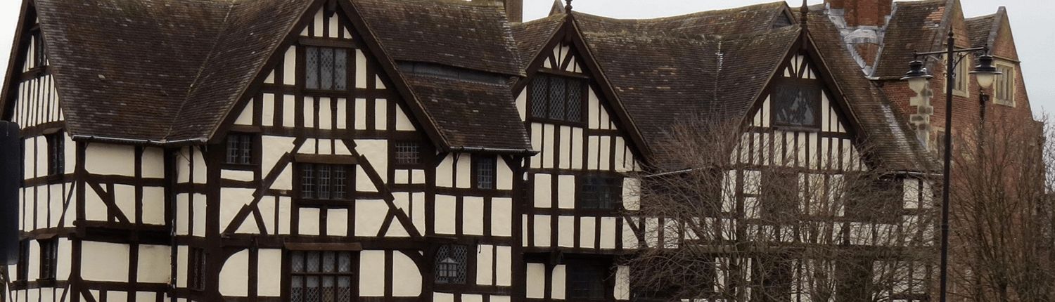 A period timber framed building in shrewsbury