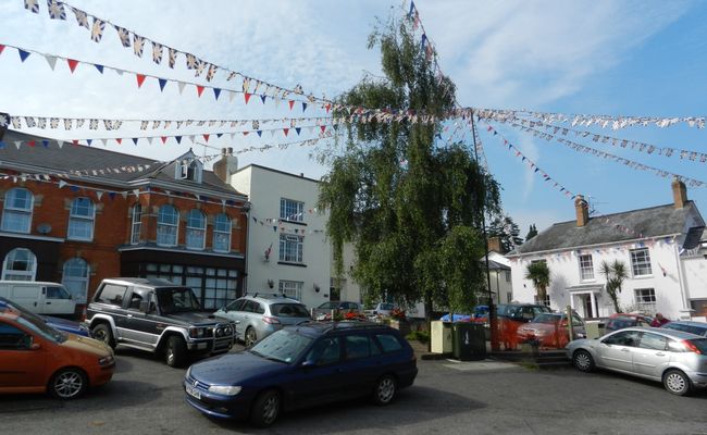 Uffculme town centre buildings.